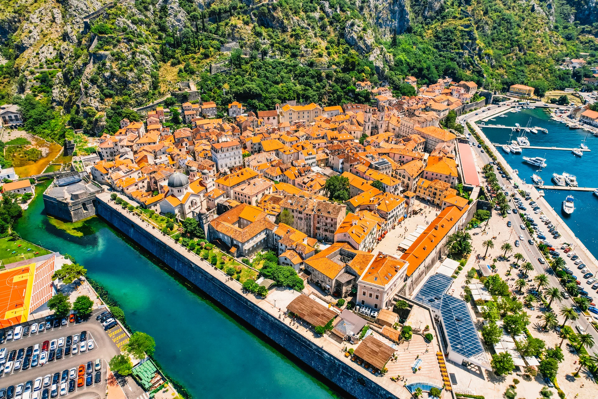 Kotor Montenegro Bay Kotor Bay Is One Most Beautiful Places Adriatic Sea It Boasts Preserved Venetian Fortress Old Tiny Vi…