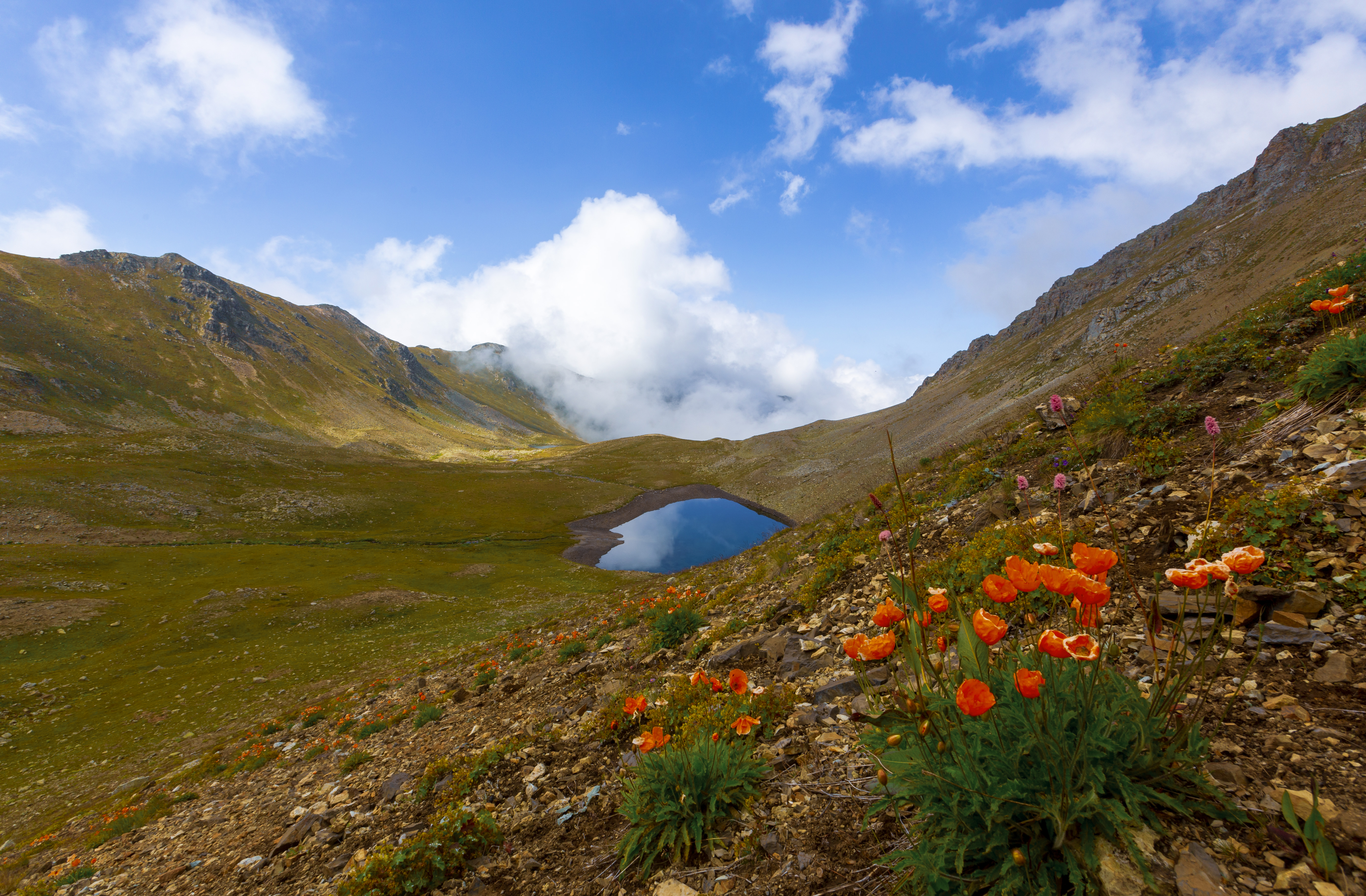 Lakes Formed Summit Kackar Mountains Vercenik