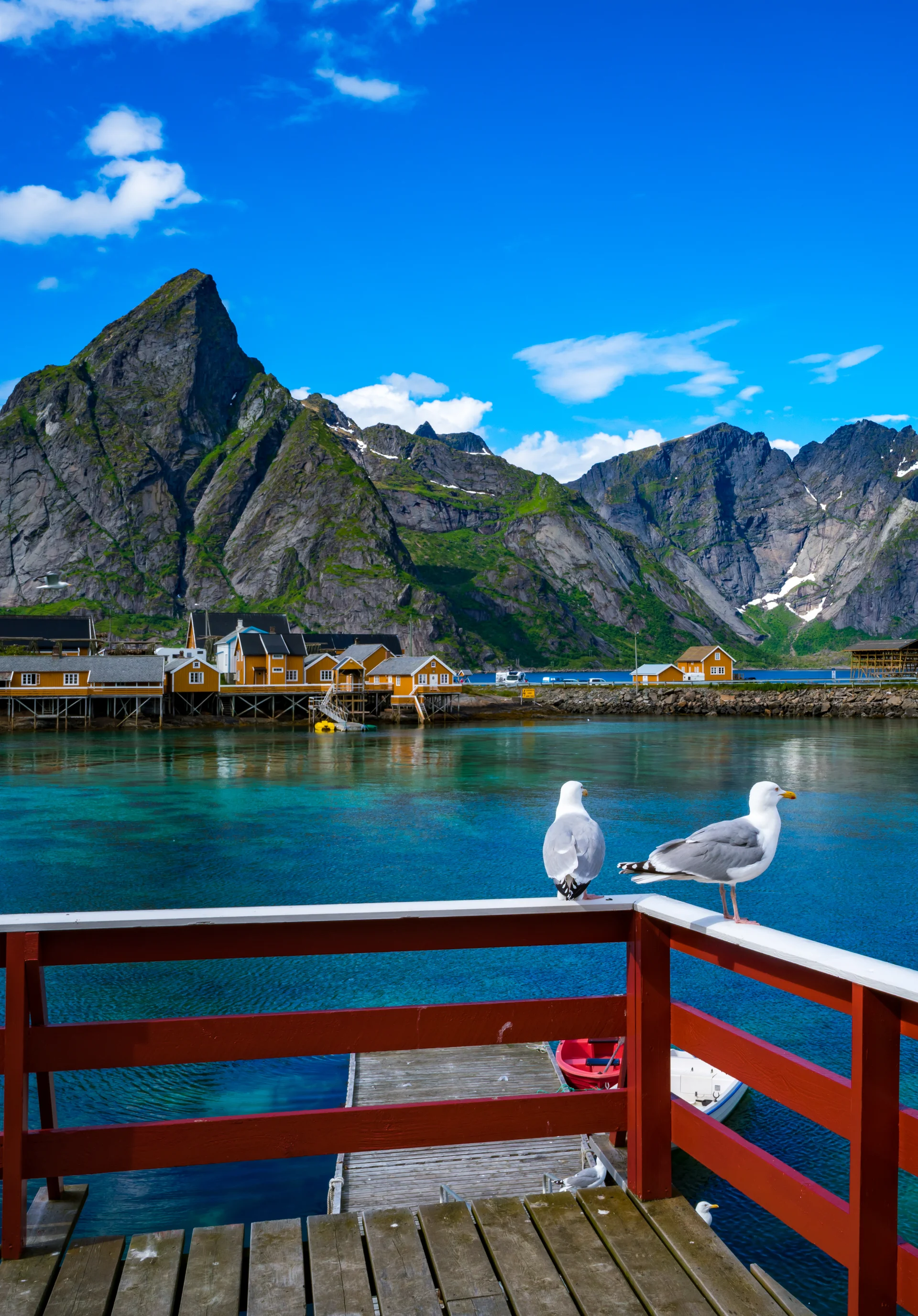 Lofoten Islands Is Archipelago County Nordland Norway Is Known Distinctive Scenery With Dramatic Mountains Peaks Open Sea …