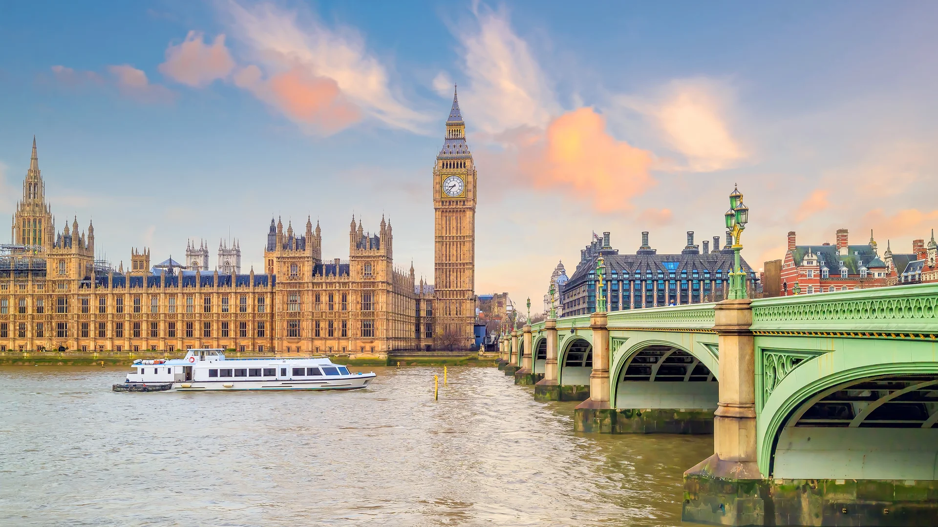 London Skyline With Big Ben Houses Parliament Uk. Cities wallpaper. 4000×2251px. Free download for personal use.