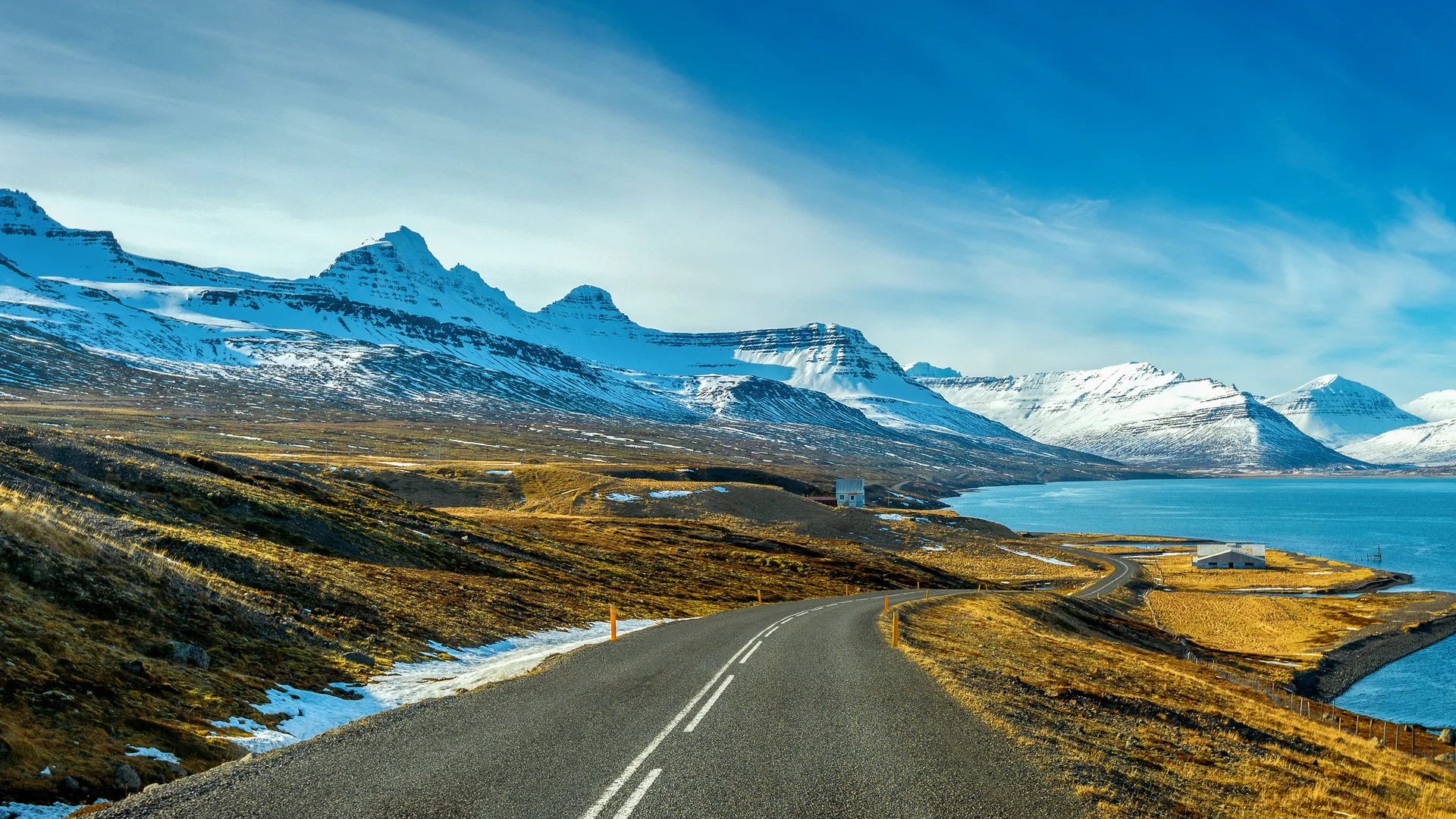 Long Straight Road Winter. Uncategorized wallpaper. 4928×2772px. Free download for personal use.