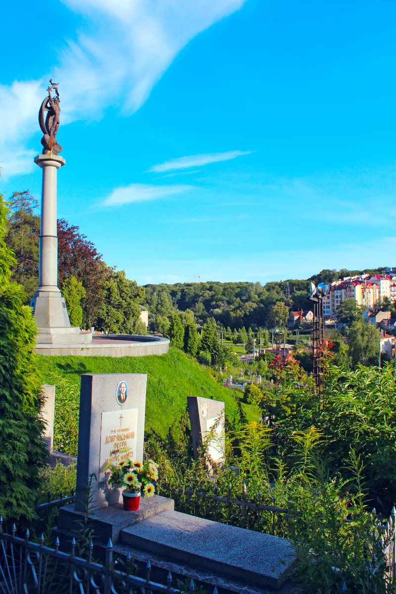 Lychakiv Cemetery With Chapel Graves Lviv