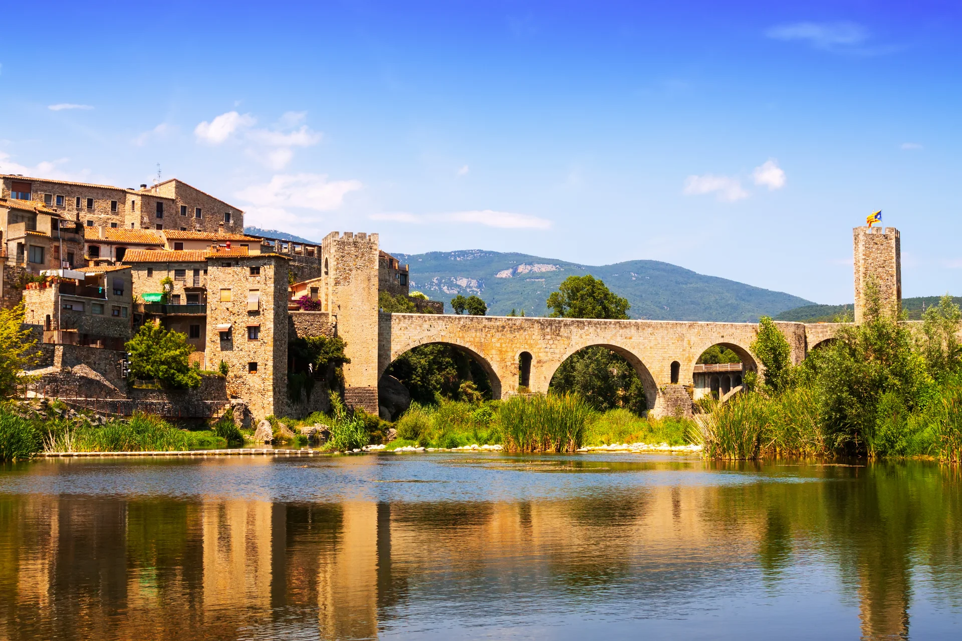 Medieval Town Banks River Besalu. Uncategorized wallpaper. 4586×3058px. Free download for personal use.