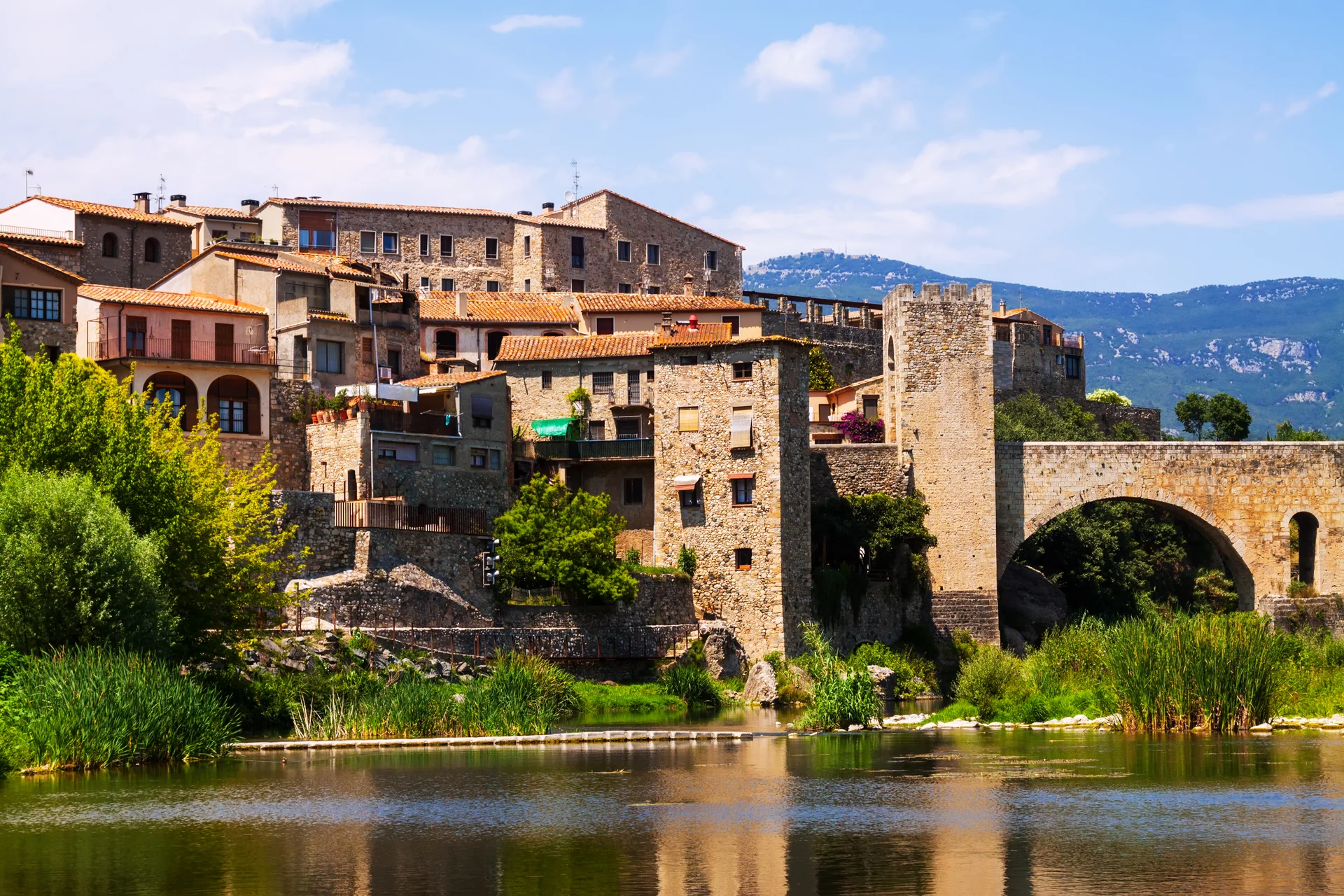 Medieval Town Banks River. Uncategorized wallpaper. 4752×3168px. Free download for personal use.