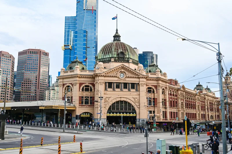 Melbourne Vic Australia May 29 2023 Flinders Street Railway Station