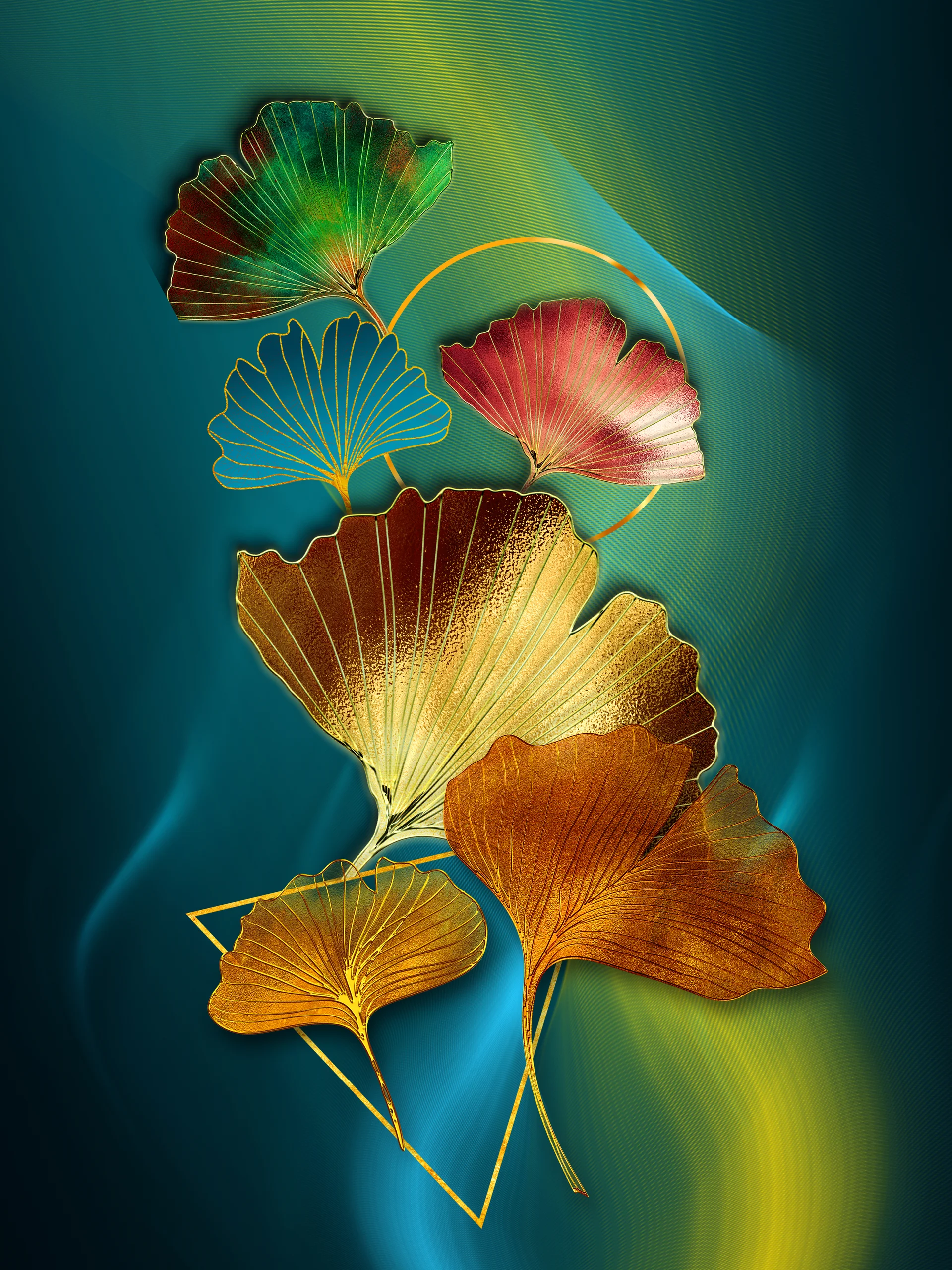 Modern Wall Frame Canvas Art Wallpaper 3d Colored Feathers Pearl Wavy Dark Background. Uncategorized wallpaper. 3543×4724p…