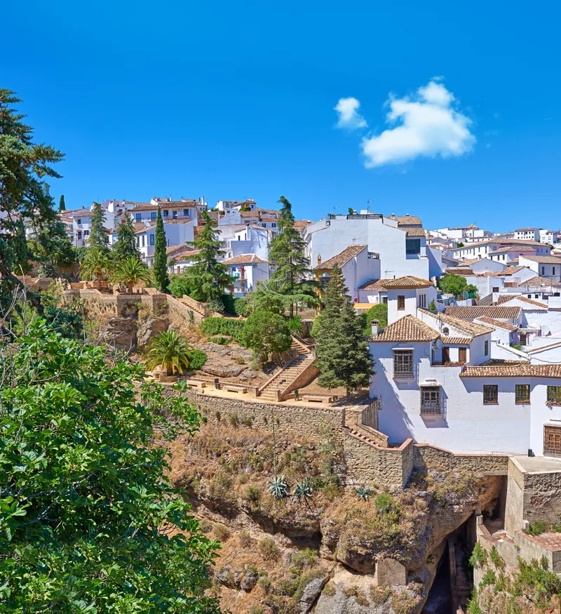 Nature Buildings City Travel Destination Holiday Andalusia With Vintage Architecture Location Blue Sky Ancient Houses Outdoor Village Vacation Getaway Trip Spain