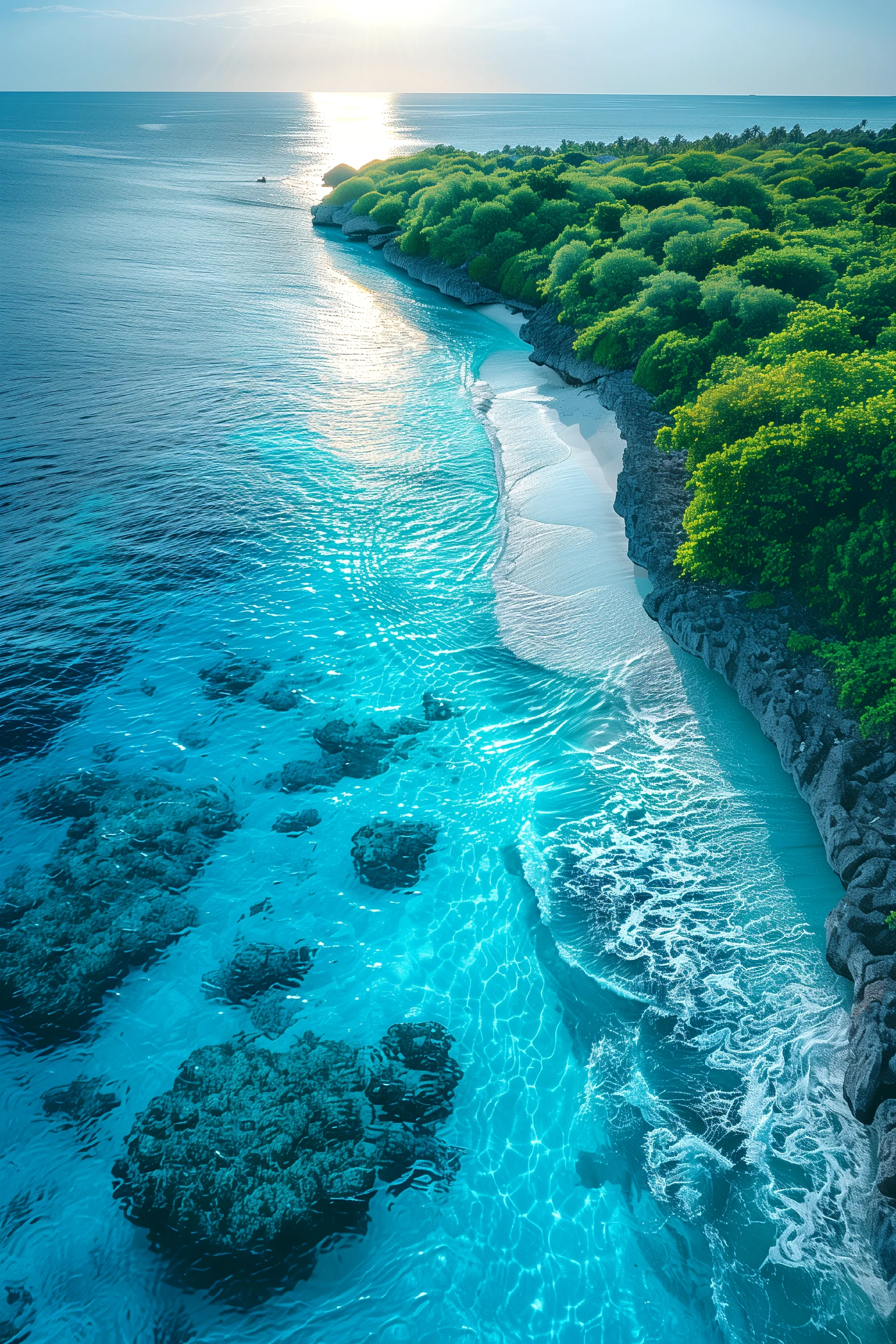 Nature Landscape With Beach View. Nature wallpaper. 3333×5000px. Free download for personal use.