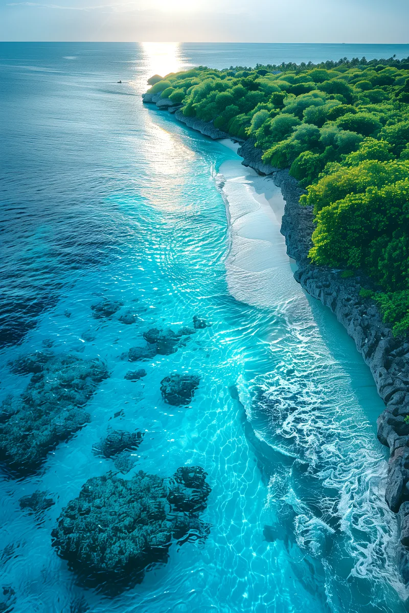 Nature Landscape With Beach View