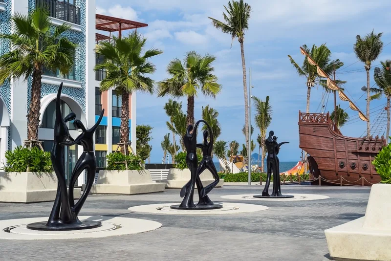 Nha Trang Khanh Hoa Vietnam 19 July 2023 New Touristic District Vega City Nha Trang Architectu