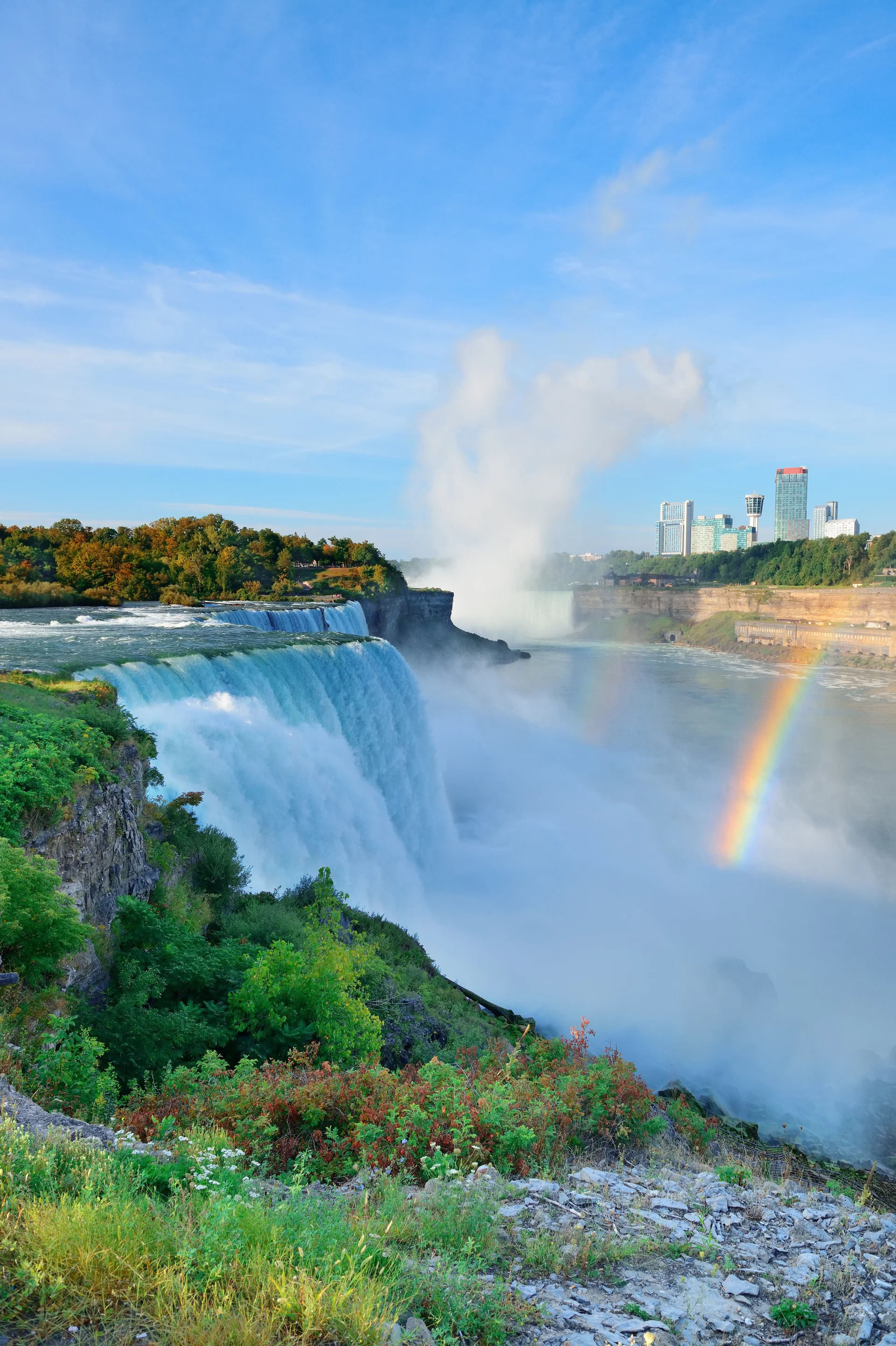 Niagara Falls Morning With Rainbow. Uncategorized wallpaper. 4896×7350px. Free download for personal use.