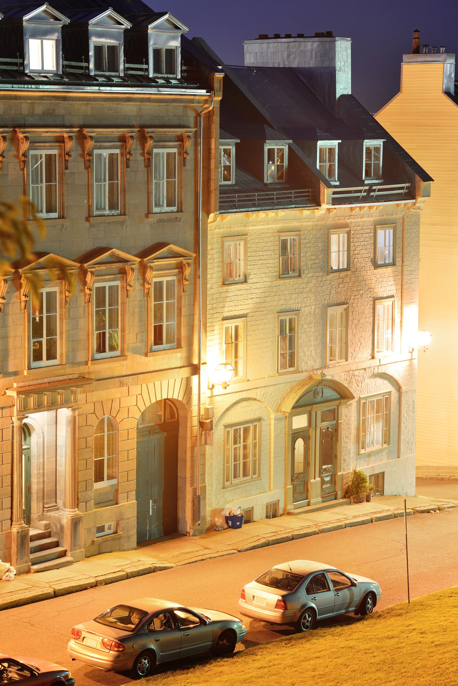 Old Buildings Street Night Quebec City. Cities wallpaper. 4825×7229px. Free download for personal use.