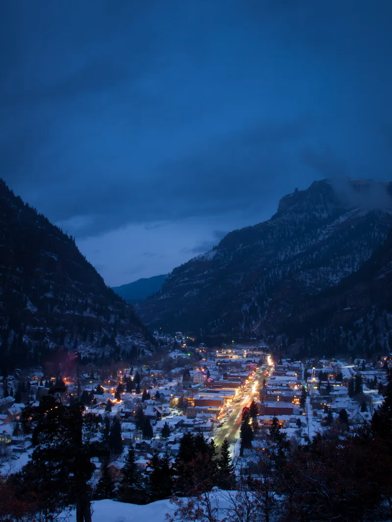 Overlook Downtown Ouray Winter