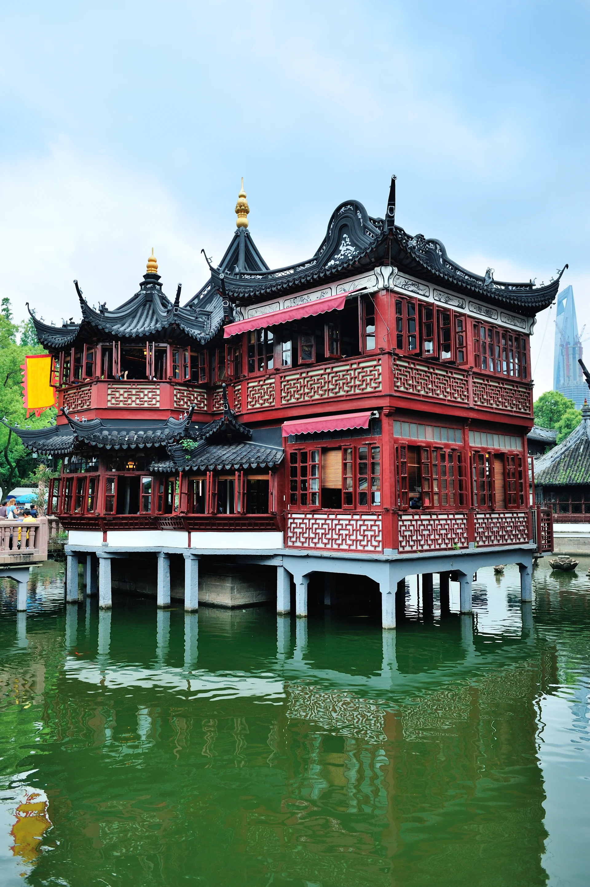 Pagoda Old Architecture Garden Shanghai 1. Vintage wallpaper. 2804×4213px. Free download for personal use.