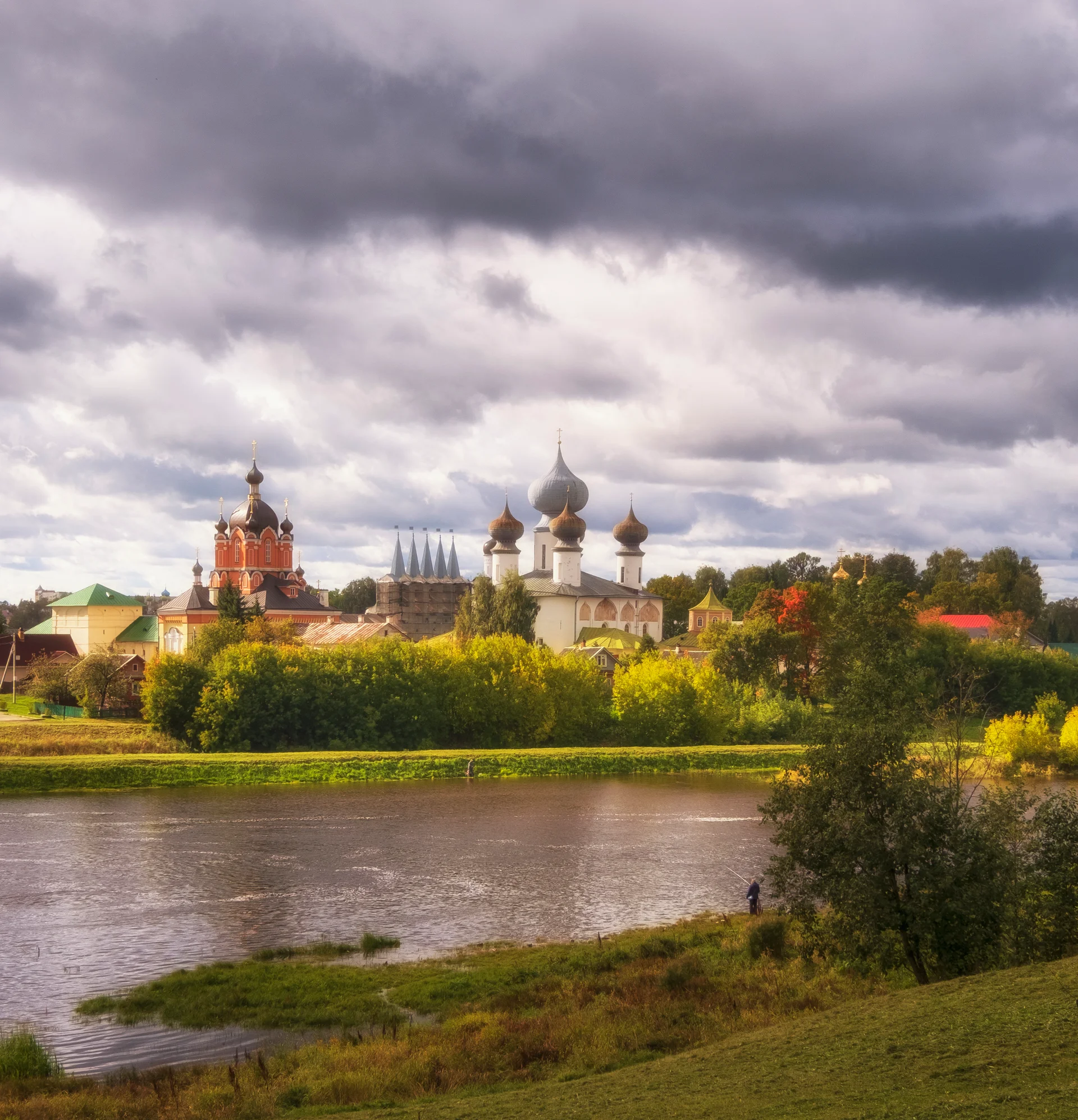 Panorama River Ancient Orthodox Tikhvin Bogorodichny Uspensky Male Monastery. Uncategorized wallpaper. 3209×3334px. Free d…