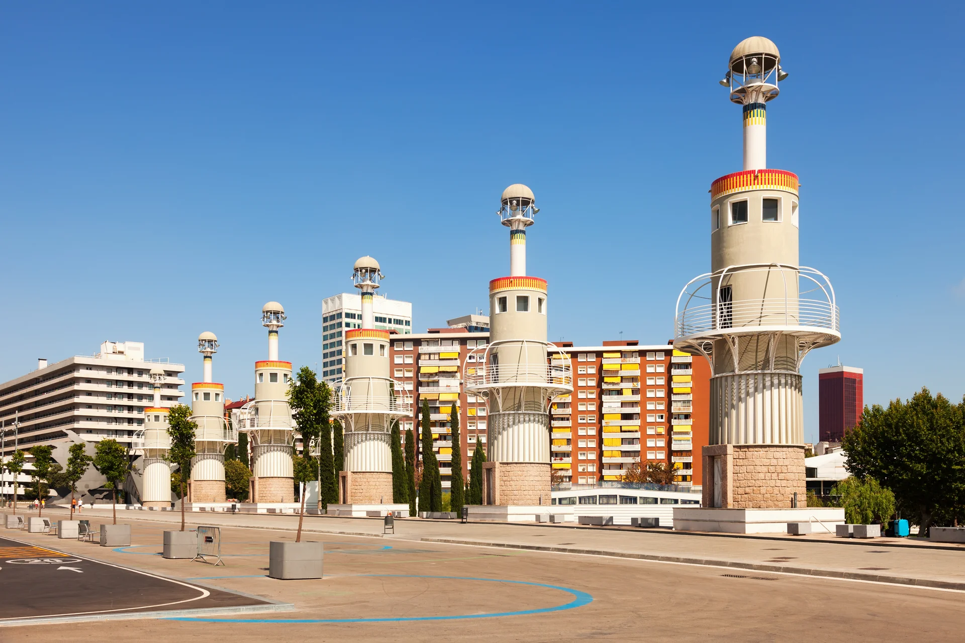 Parc De Espanya Industrial Summer Day. Uncategorized wallpaper. 5328×3552px. Free download for personal use.