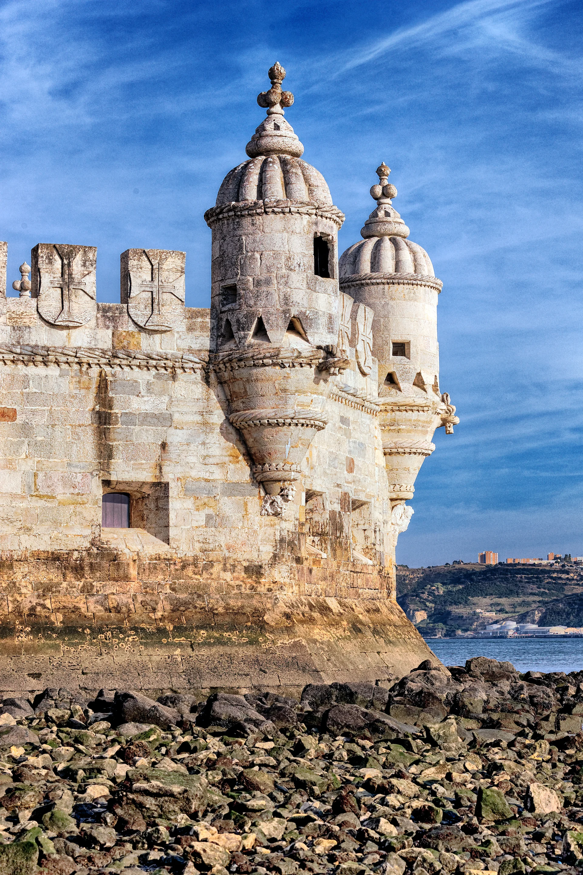Part Belem Tower Evening Lisbon Portugal. Uncategorized wallpaper. 3744×5616px. Free download for personal use.