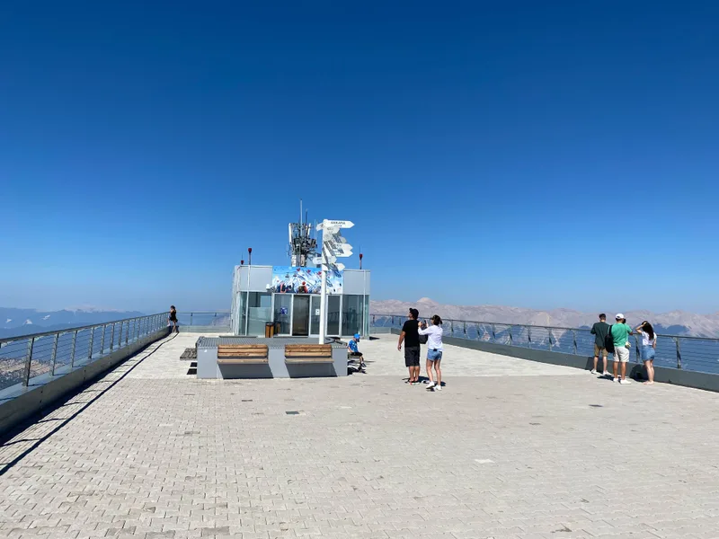 People Standing Observation Deck Interlaken Beautiful Summer Day