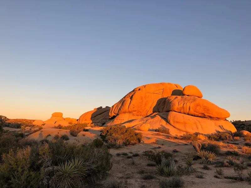 Pieces Rocks Joshua Tree National Park Usa