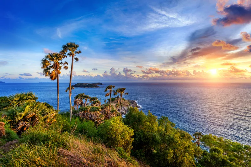 Promthep Cape Viewpoint Sunset Phuket Thailand