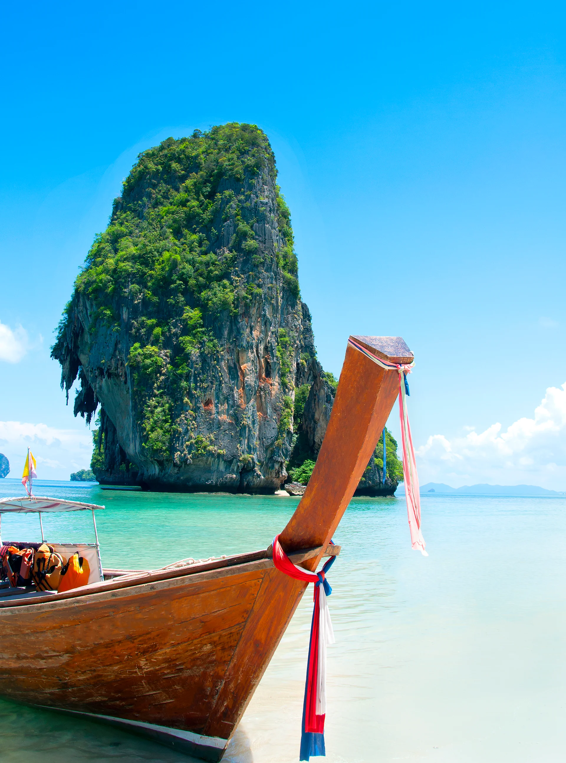 Railay Beach Krabi Andaman Sea Thailand. Nature wallpaper. 2521×3400px. Free download for personal use.