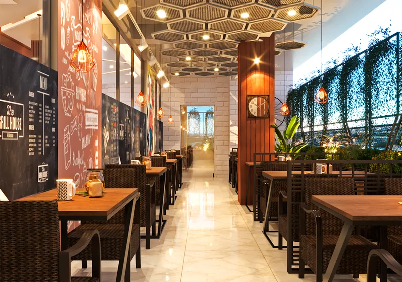 Restaurant With Menu Wall That Sayscafe