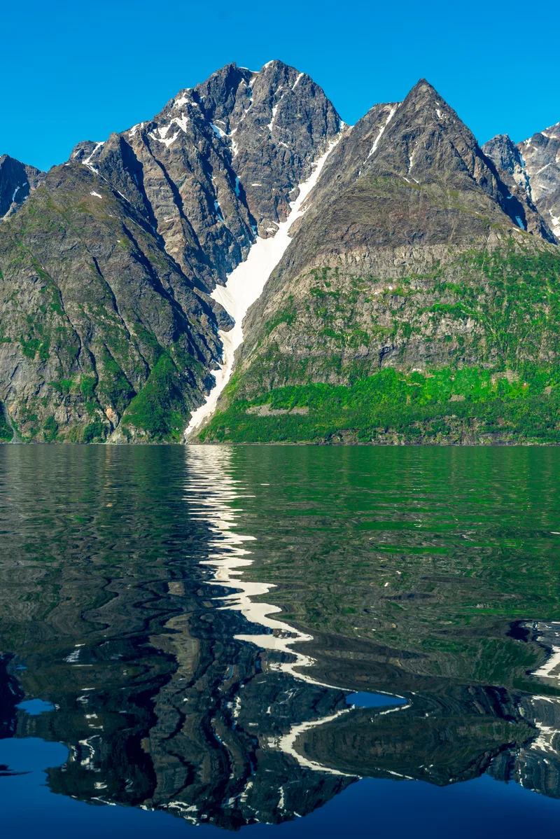 Rocks Sognefjord Third Longest Fjord World Largest Norway