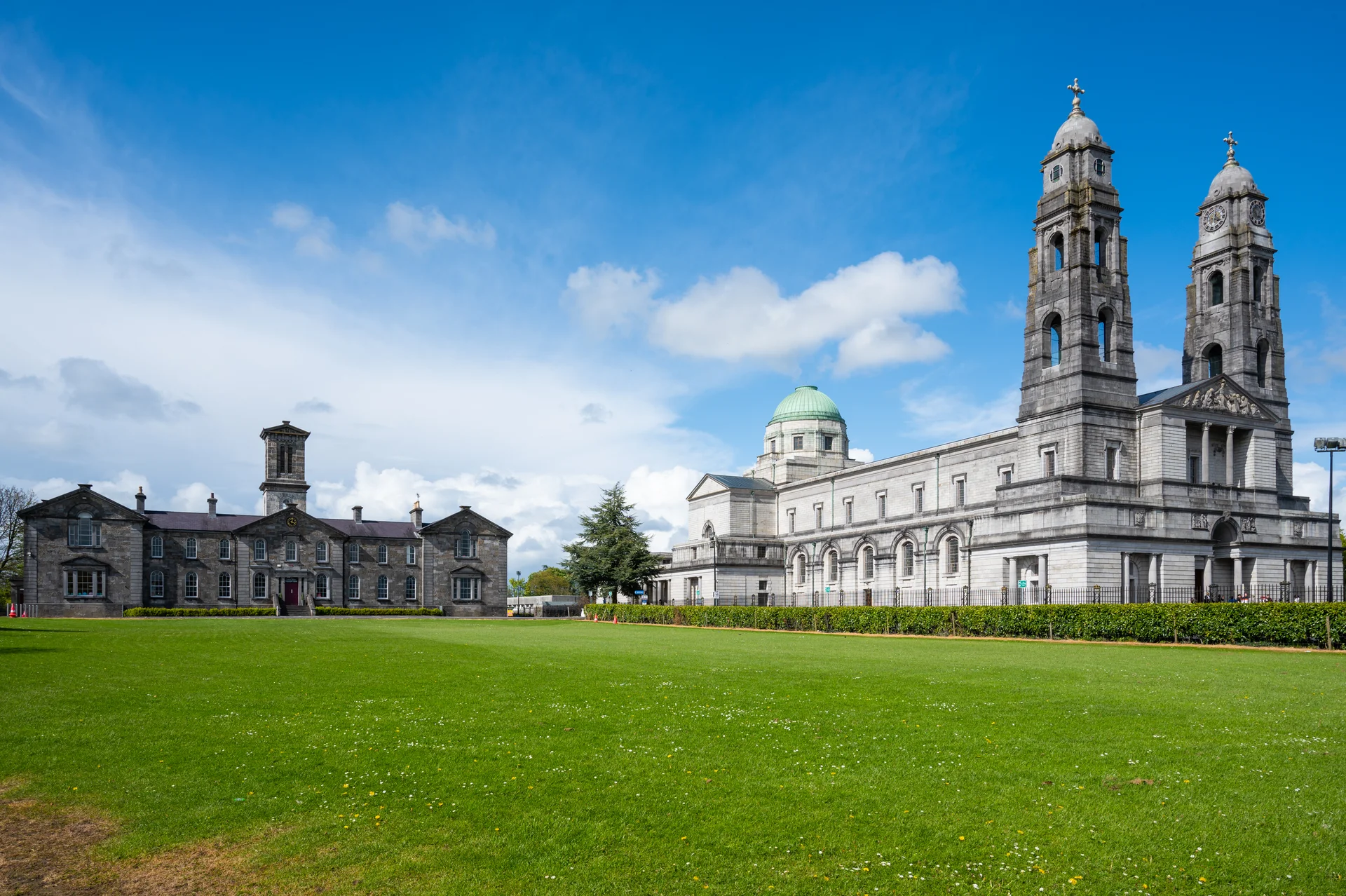 Roman Catolic Curch Two Towers With Clok Cathedral Christ King Mullingar Ireland. Uncategorized wallpaper. 3840×2555px. Fr…