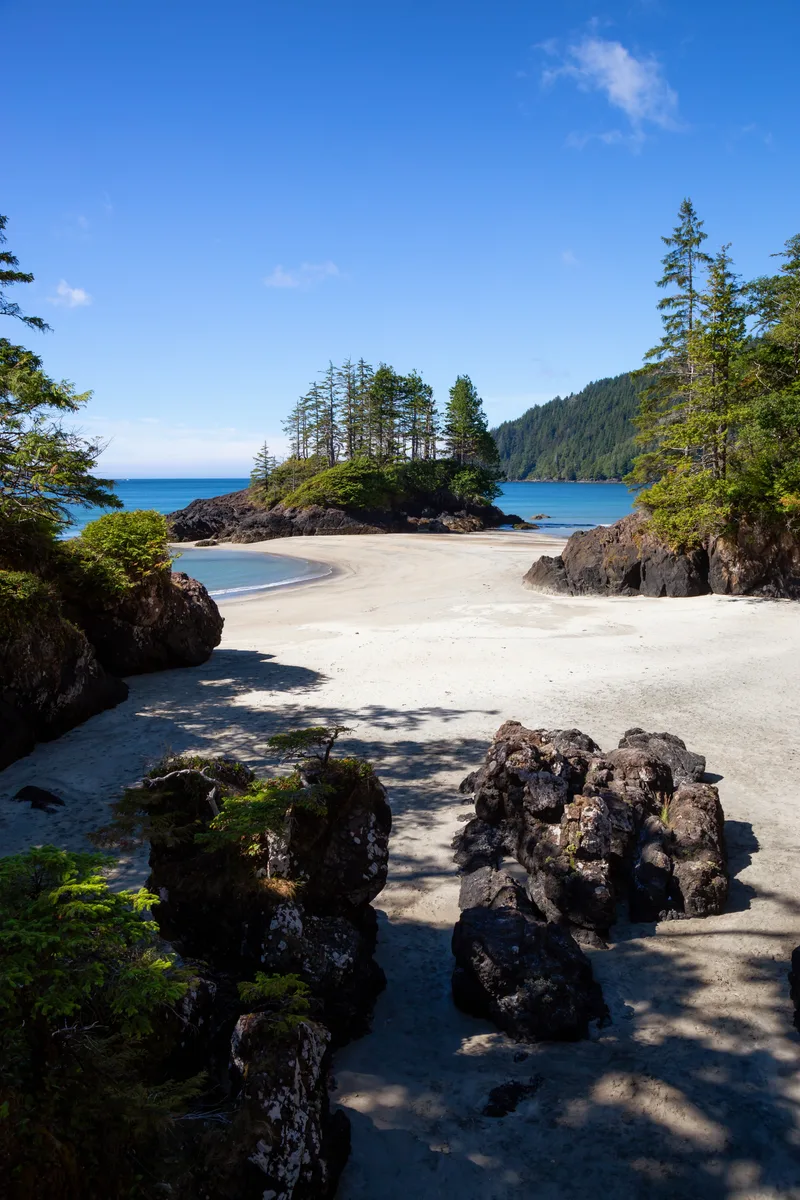 Sandy Beach Pacific Ocean Coast San Josef Bay