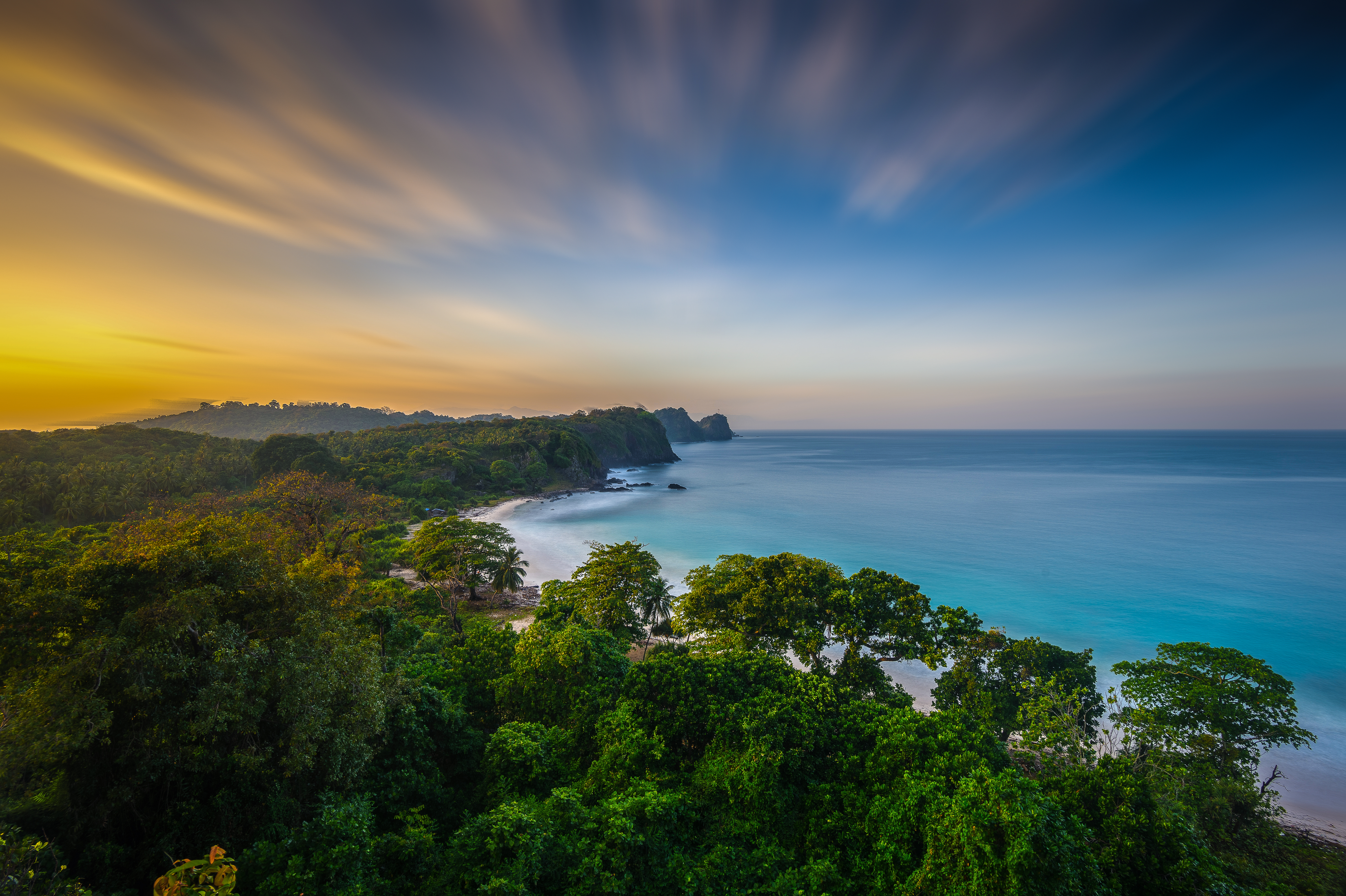 Scenic View Beach Sunset