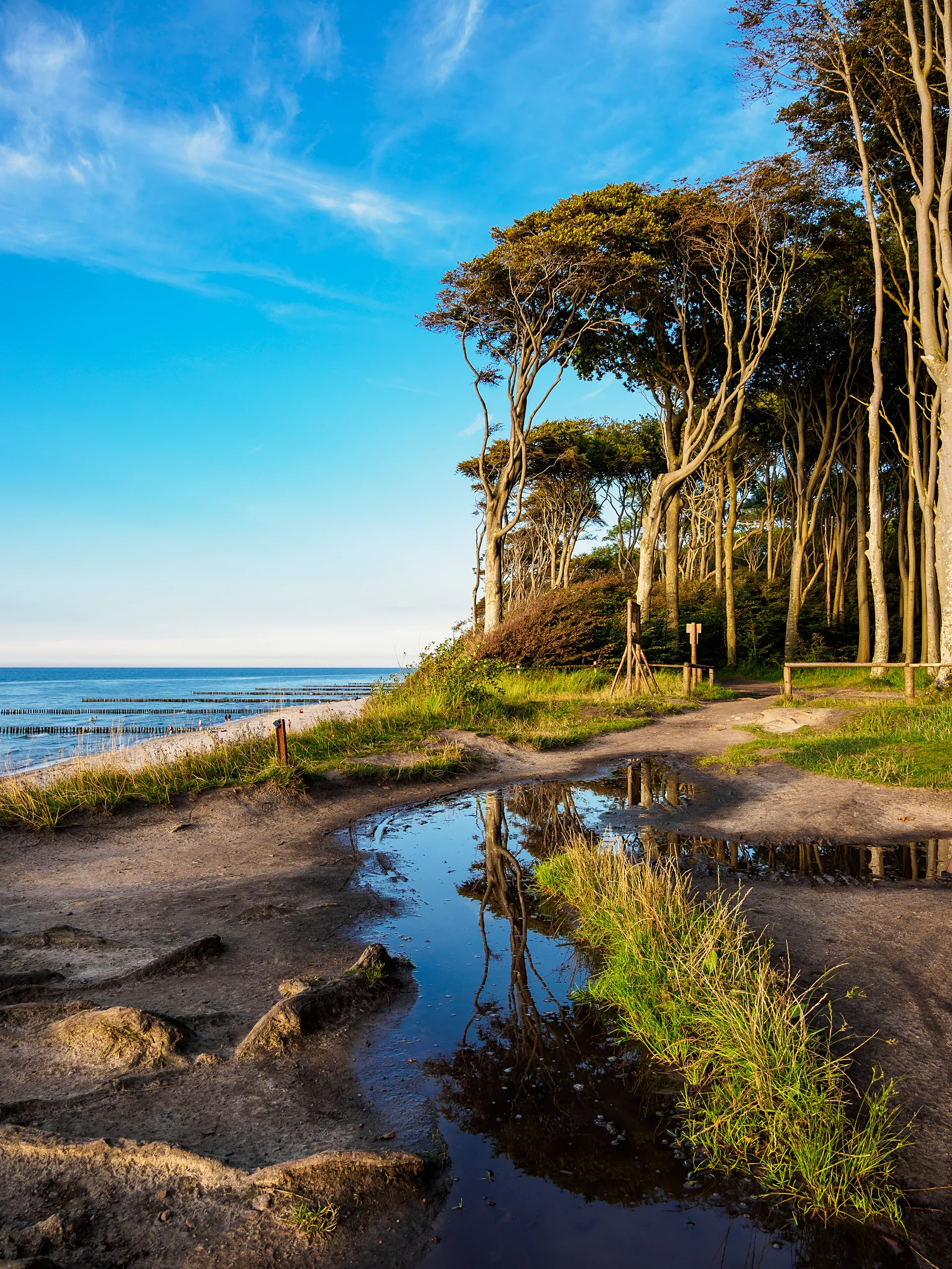 Scenic View Sea Against Sky. Nature wallpaper. 3750×5000px. Free download for personal use.