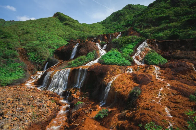 Scenic View Waterfall Rocks