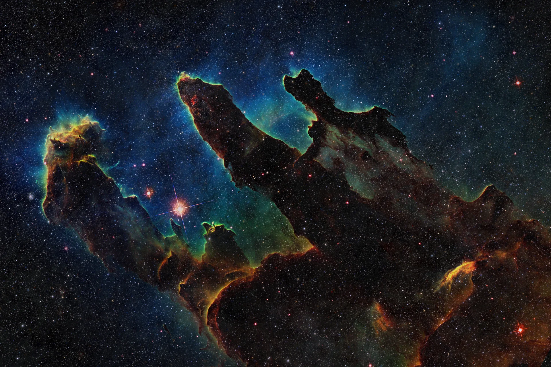 Space Wallpaper Deep Space With Colored Nebulae Galaxies Stars Starry Cosmos Background. Space wallpaper. 7200×4800px. Fre…