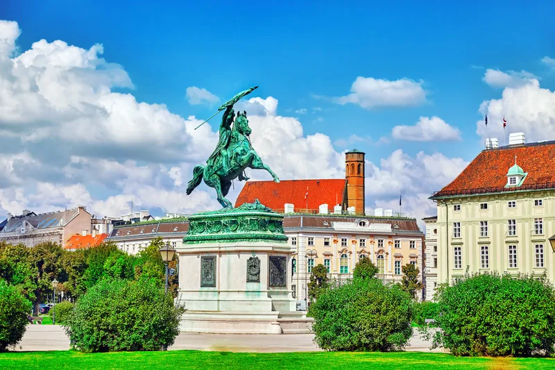Statue Archduke Karl Ludwig John Heldenplatz Vienna Austria
