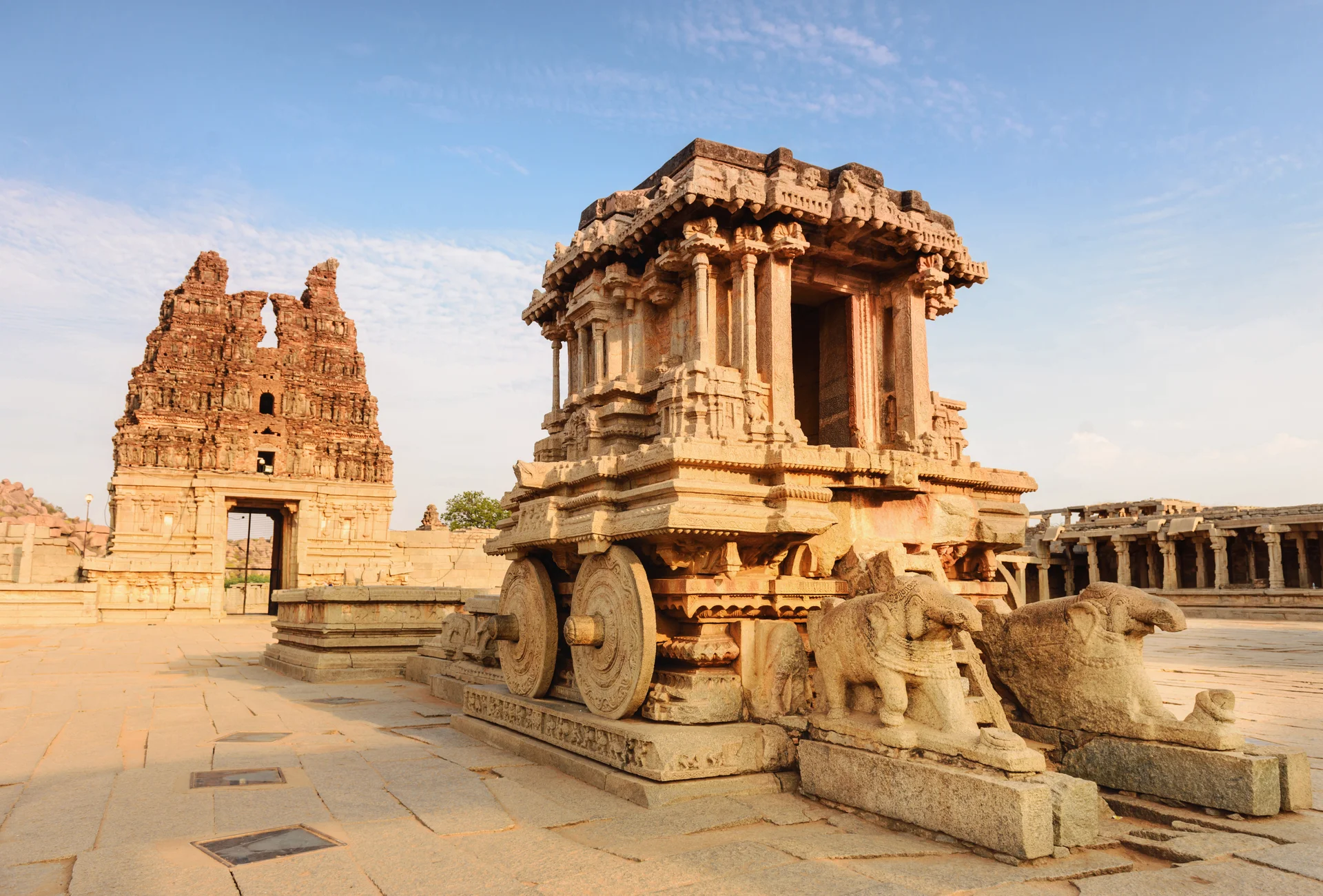 Stone Chariot Hampi Vittala Temple Sunset. Uncategorized wallpaper. 5795×3927px. Free download for personal use.
