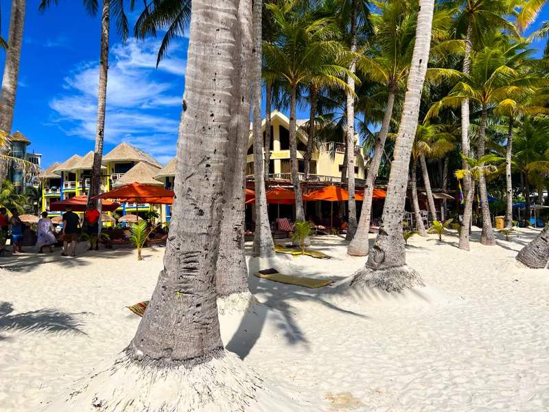 Straw Hat Beach Bags With Boracay Inscription