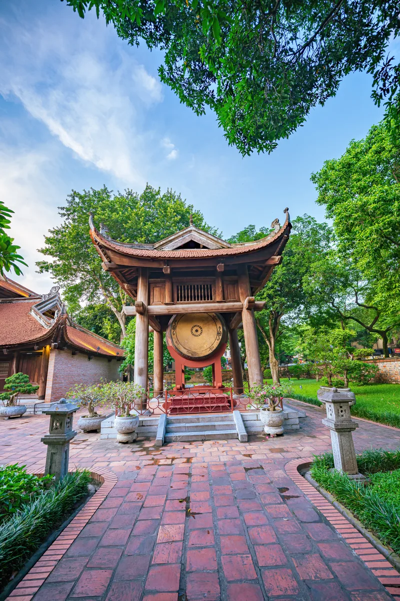 Temple Literature Also Call Name Van Mieu Quoc Tu Giam It Also Known As First Temple Confucius Ancient University Hanoi