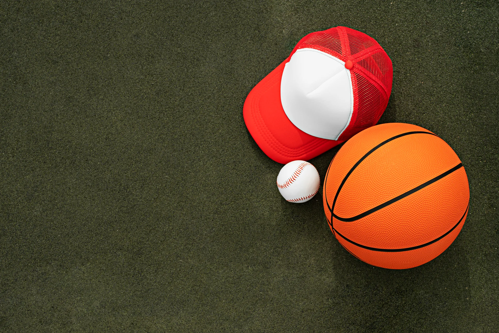 Top View Trucker Hats With Mesh Back Basketball. Uncategorized wallpaper. 7018×4684px. Free download for personal use.
