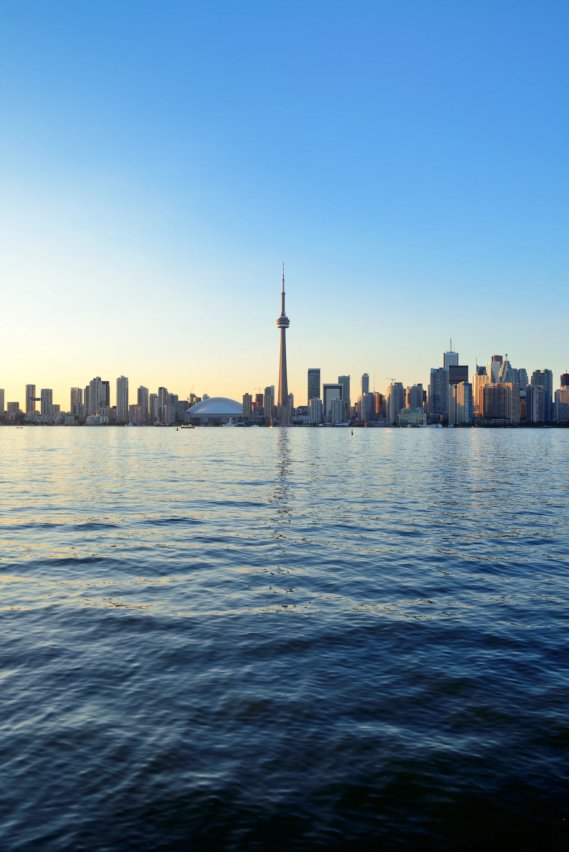 Toronto Skyline Day. Aerial wallpaper. 4912×7360px. Free download for personal use.