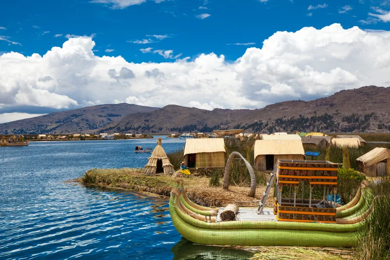 Totora Boat Titicaca Lake