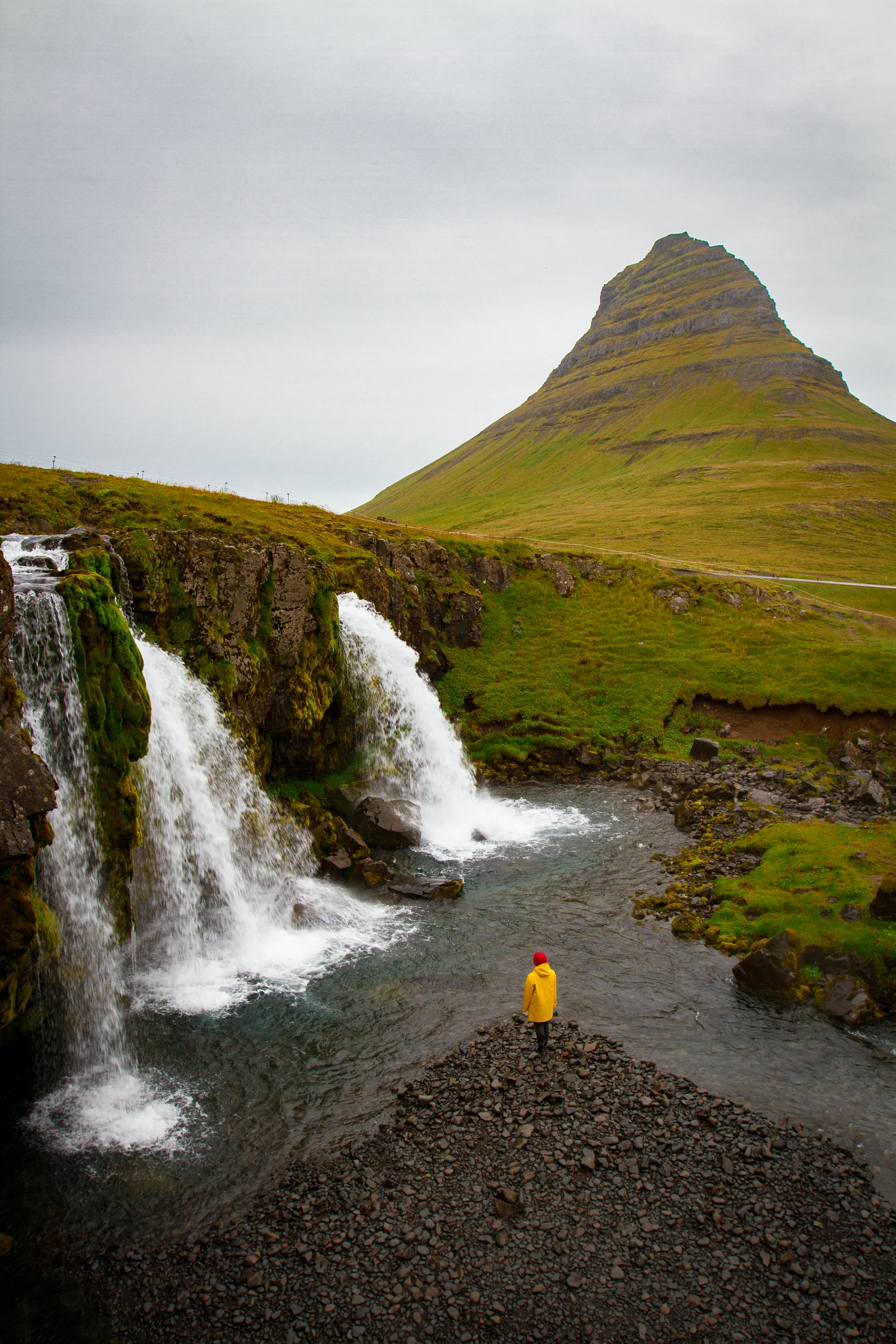 Tourist Waterfall Iceland Adventure Photo Edit Sp. Travel wallpaper. 3456×5184px. Free download for personal use.