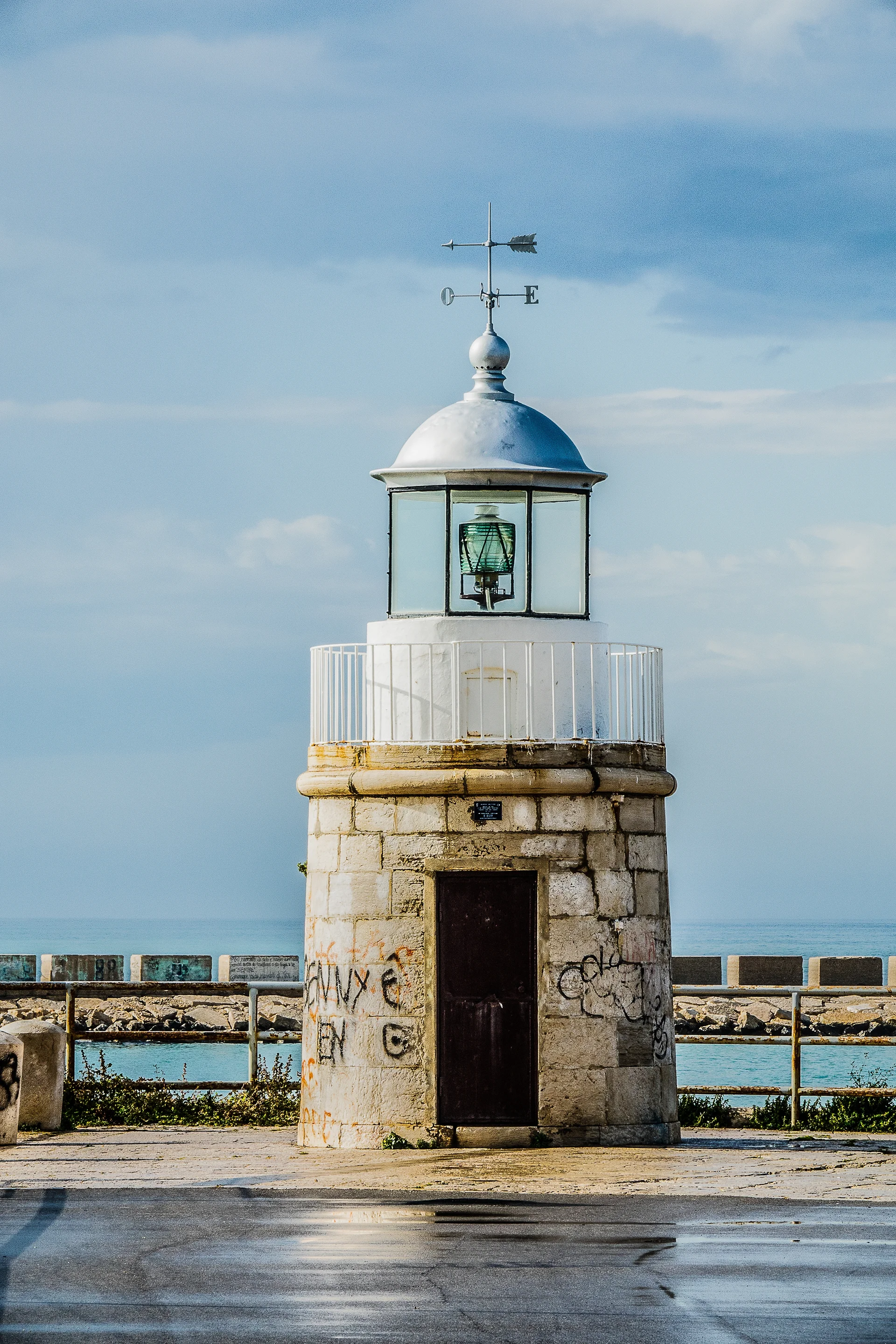 Tower Front Water Cloudy Sky. Nature wallpaper. 2533×3800px. Free download for personal use.