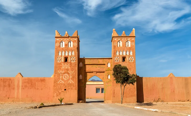 Traditional Buildings Boumalne Dades City Near Dades Gorges Morocco