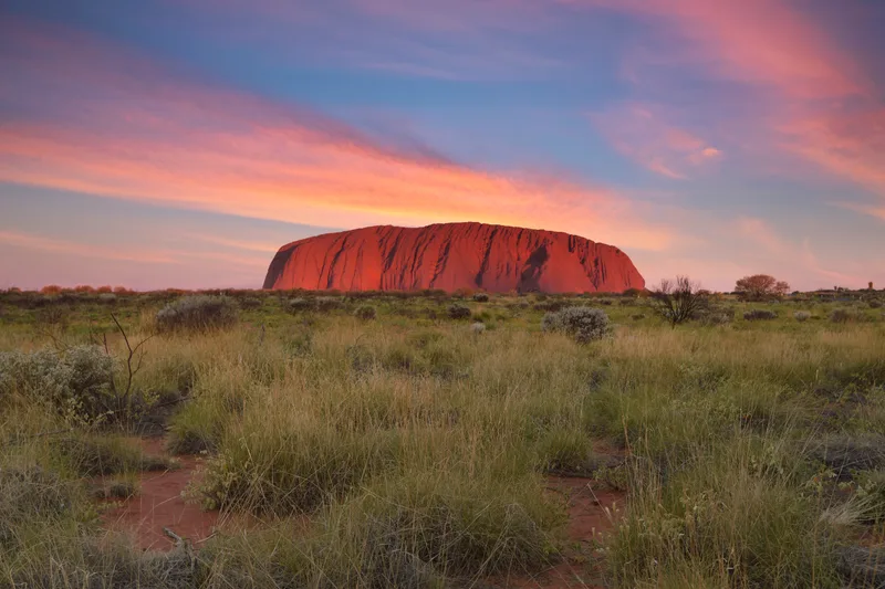 Uluru Australia 20150430 Beautiful View Ayers Rock Ulurukata Tjuta National Park Sunset 2015