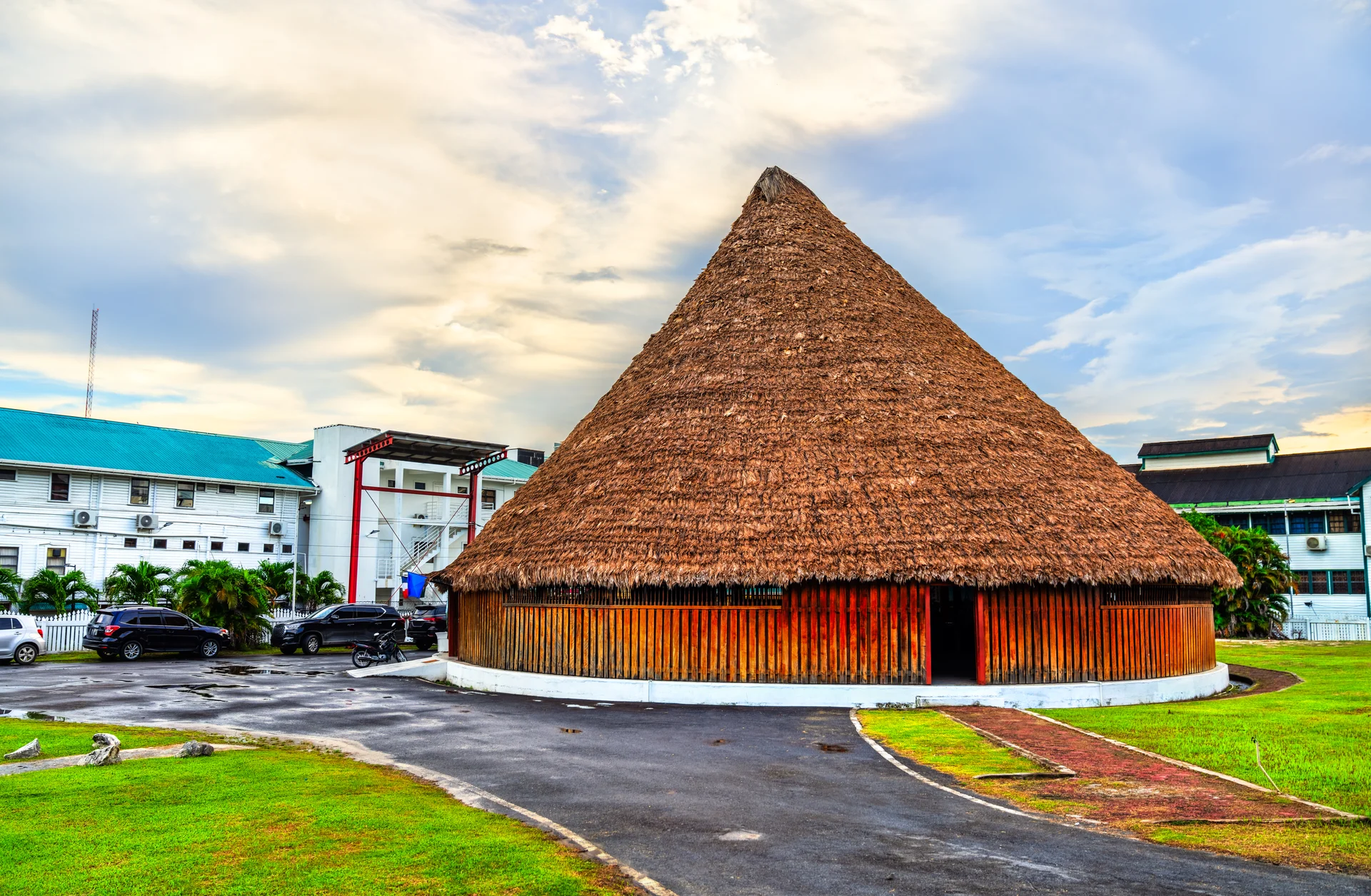 Umana Yana Conical Palmthatched Hut Recognized As National Monument Georgetown Guyana. Uncategorized wallpaper. 7772×5080p…