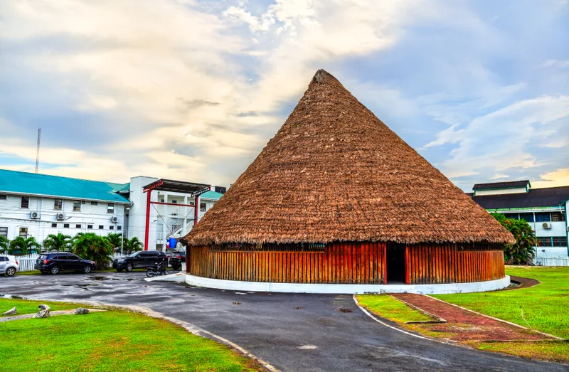 Umana Yana Conical Palmthatched Hut Recognized As National Monument Georgetown Guyana