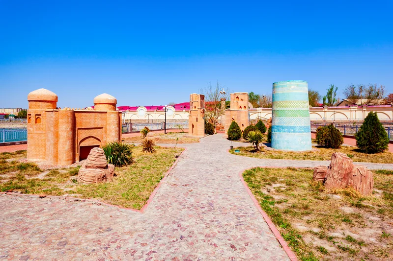 Uzbekistan Miniature Yoshlar Koli Lake Island Urgench