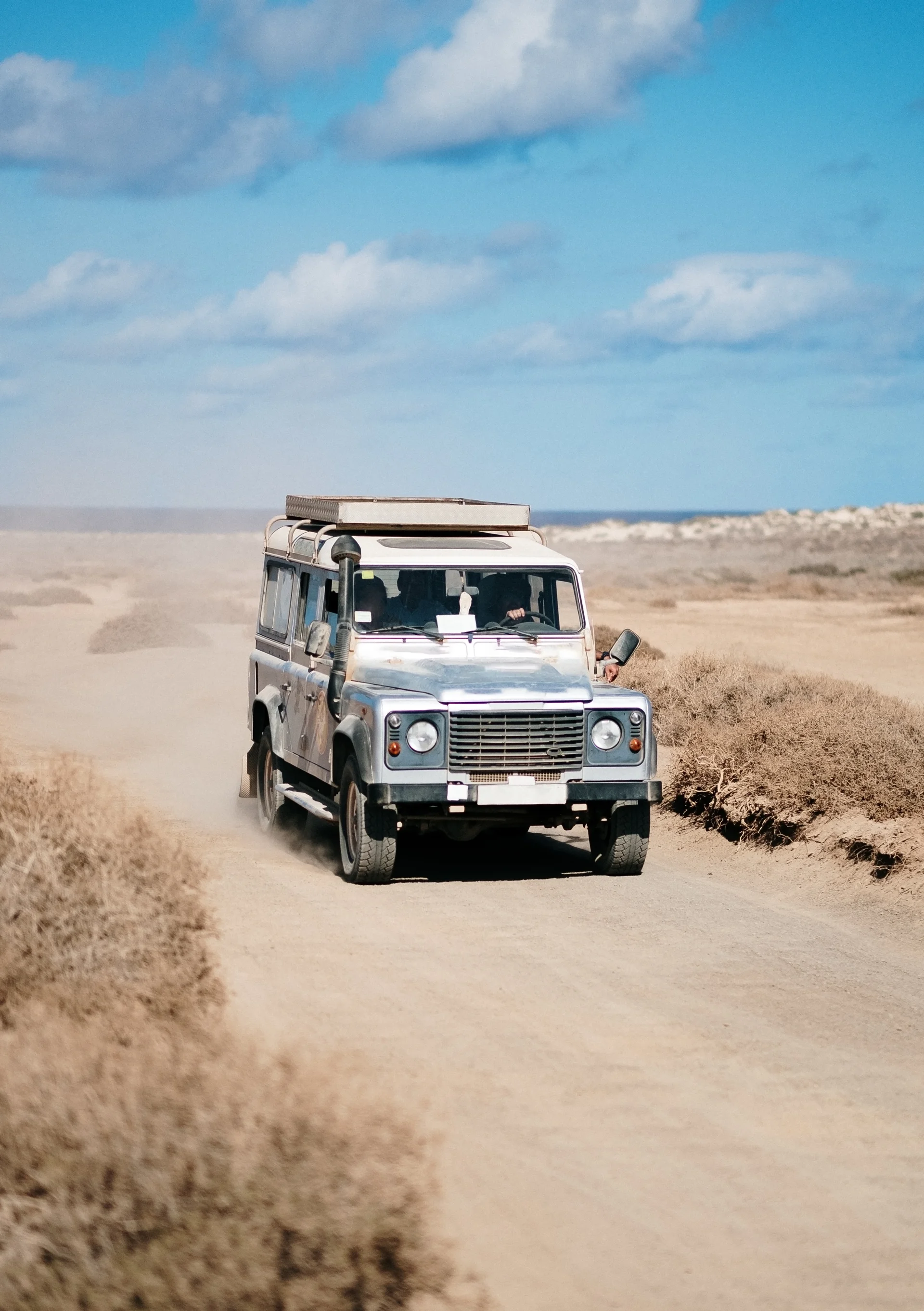 Vertical Off Road Car Moving Desert Road. Cars wallpaper. 3497×4957px. Free download for personal use.
