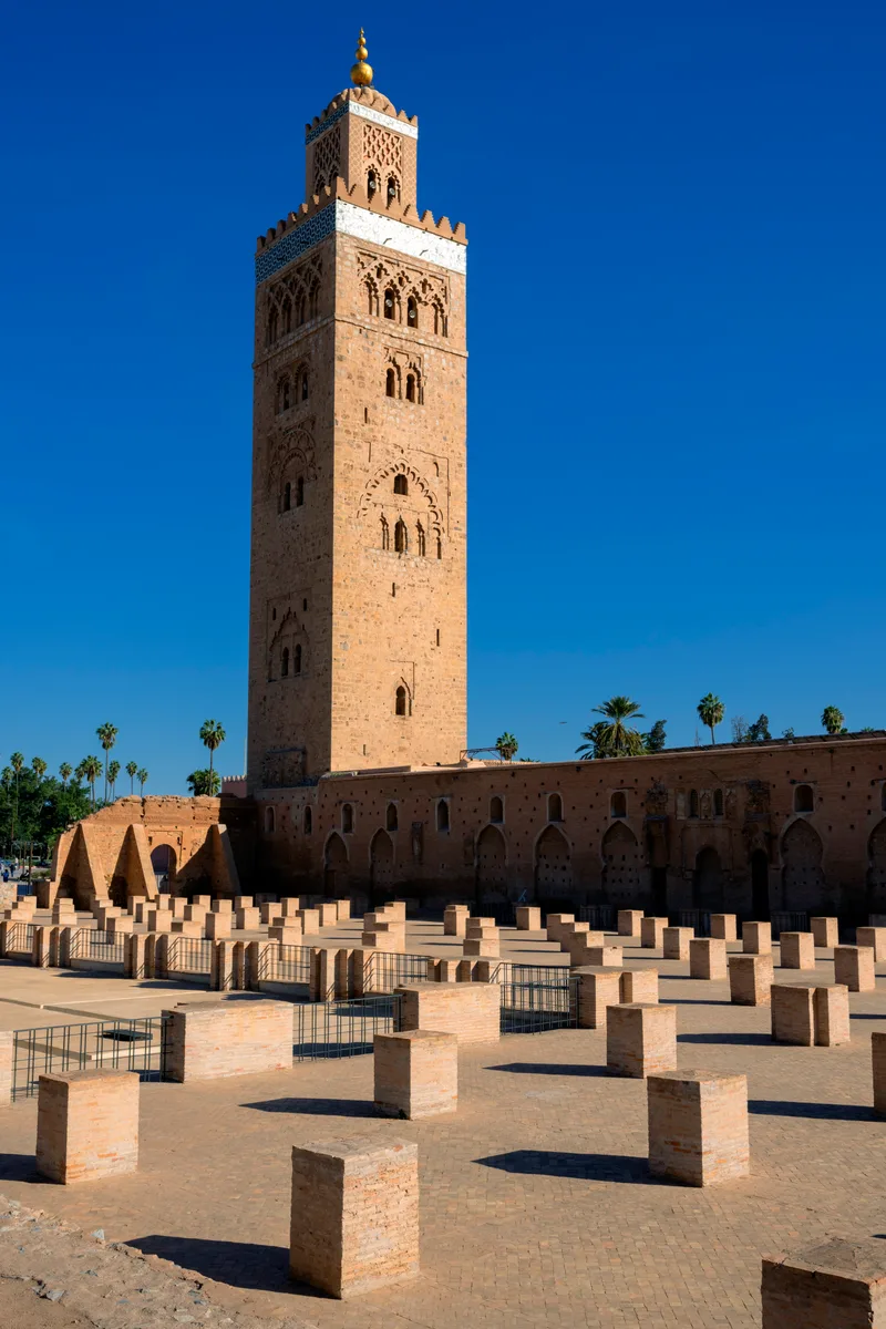 Vertical View Famous Koutoubia Mosque Marrakech