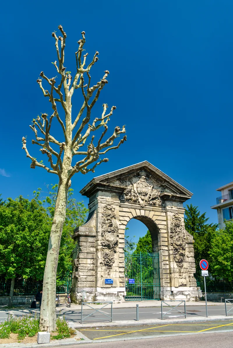 View Guillaumelion Gate Rouen Normandy France